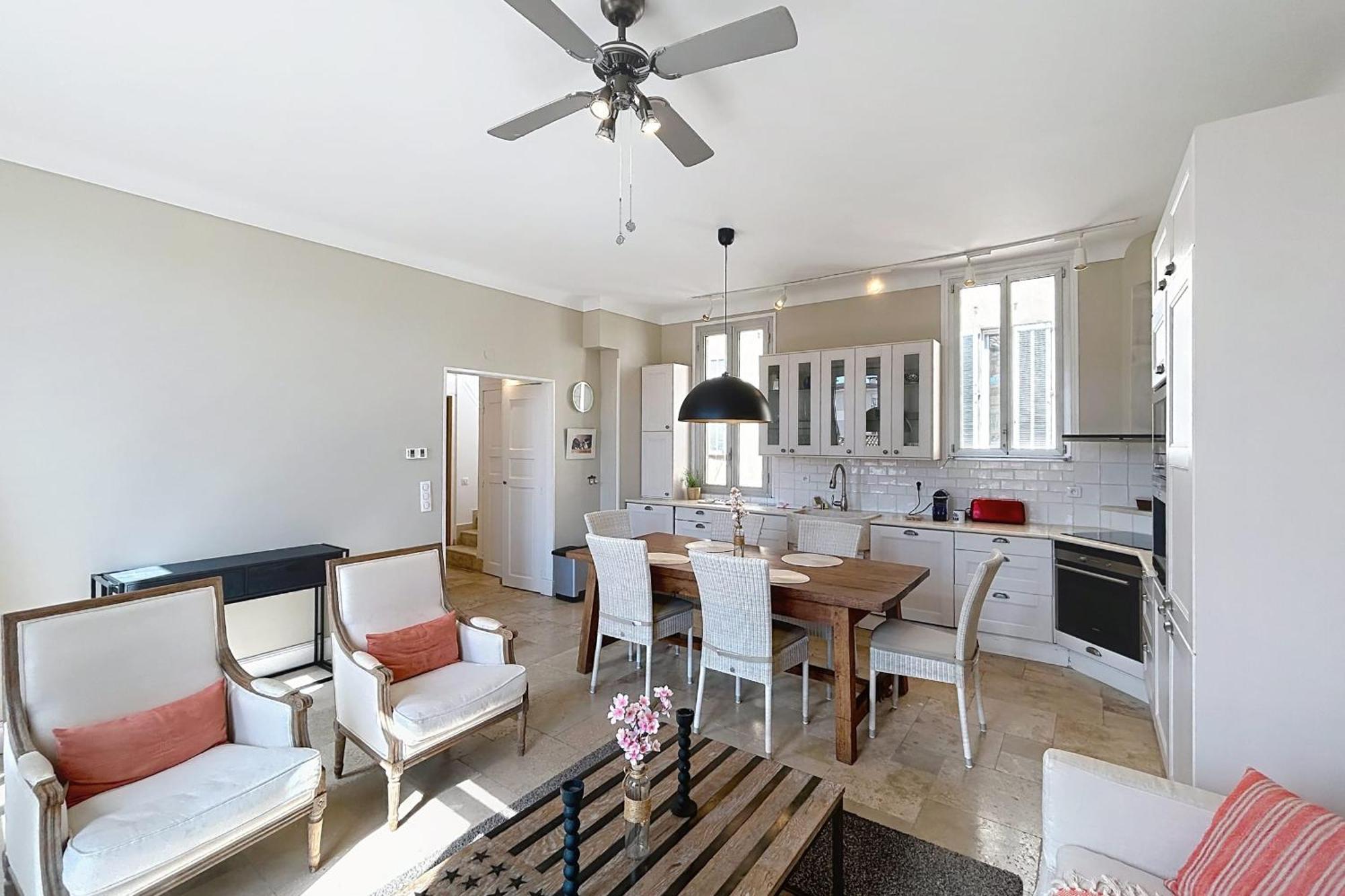 Apartment Atypical Duplex Suquet 3 Bedrooms Terrace And Sea View *